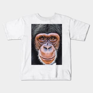 Chimanzee monkey, in color Kids T-Shirt